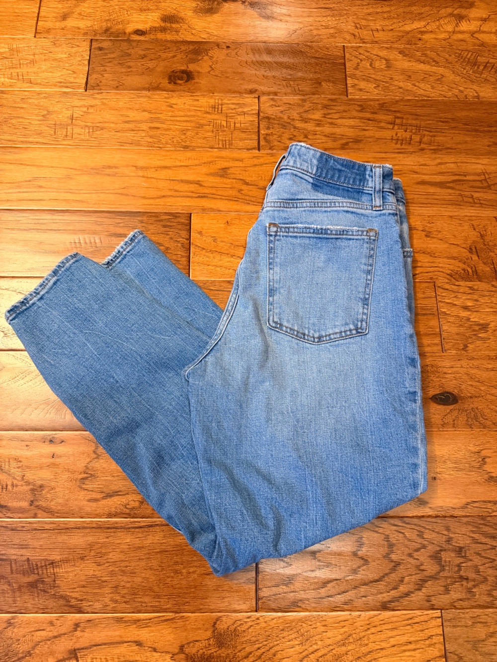 Abercrombie & Fitch Light Blue Straight-Leg Women's Jeans